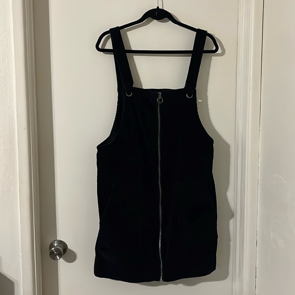 SO Black Overall Corduroy Dress - Picture 1 of 5